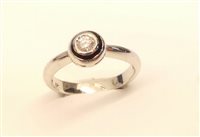 Anneau MONILE Femme in Platine Diamante 0.12 Ct AN2611P-14 - AN2611P-14